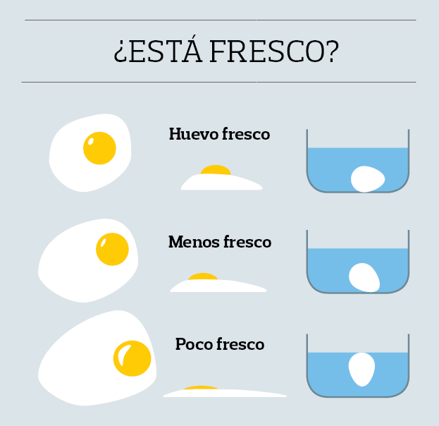 Cómo  saber si un huevo está fresco